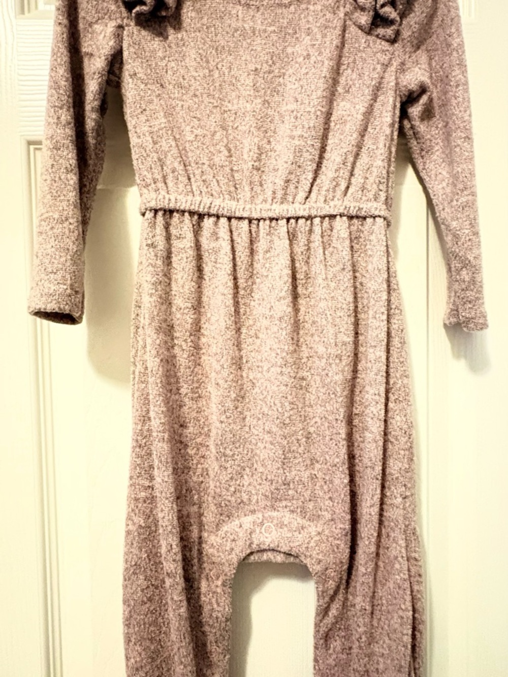 Cozy Mauve Knit Jumpsuit
